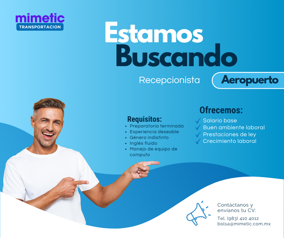 Imagen de la vacante Recepcionista de Aeropuerto